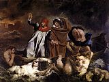 Eugene Delacroix Famous Paintings - The Barque of Dante